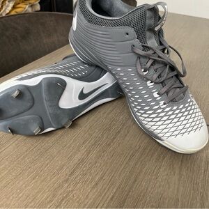 NEW Nike Air Trout 2 Pro Adult Men's 14 Black Baseball Cleats 807133 Gray/White